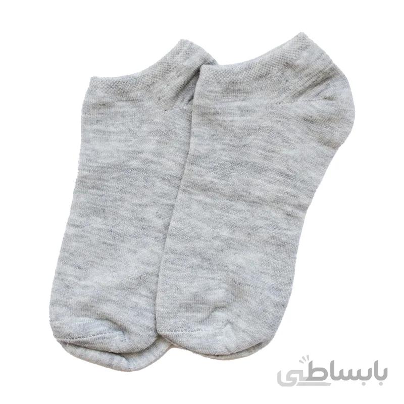 جوراب مچی طوسی بارو