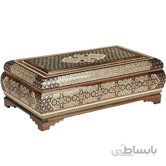 جعبه کارد و چنگال خاتم کاری طول 27 سانتی متر کد LN-87