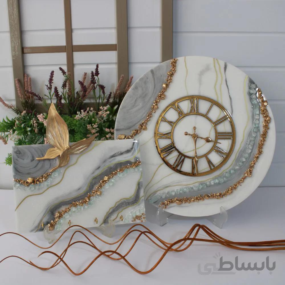 ست ساعت دیواری و جاکلیدی دیواری