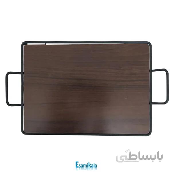 سینی کف چوبی فلزی
