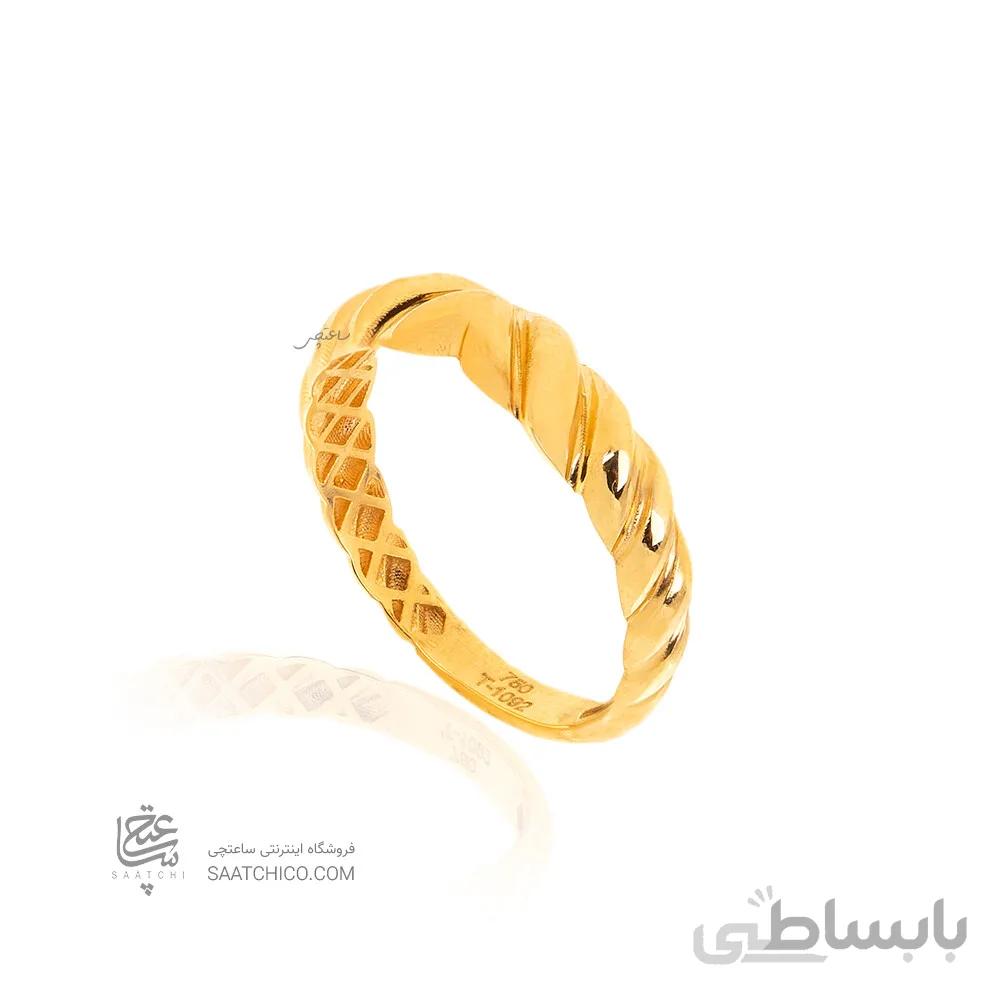 انگشتر طلا طرح پیچ کد CR547
