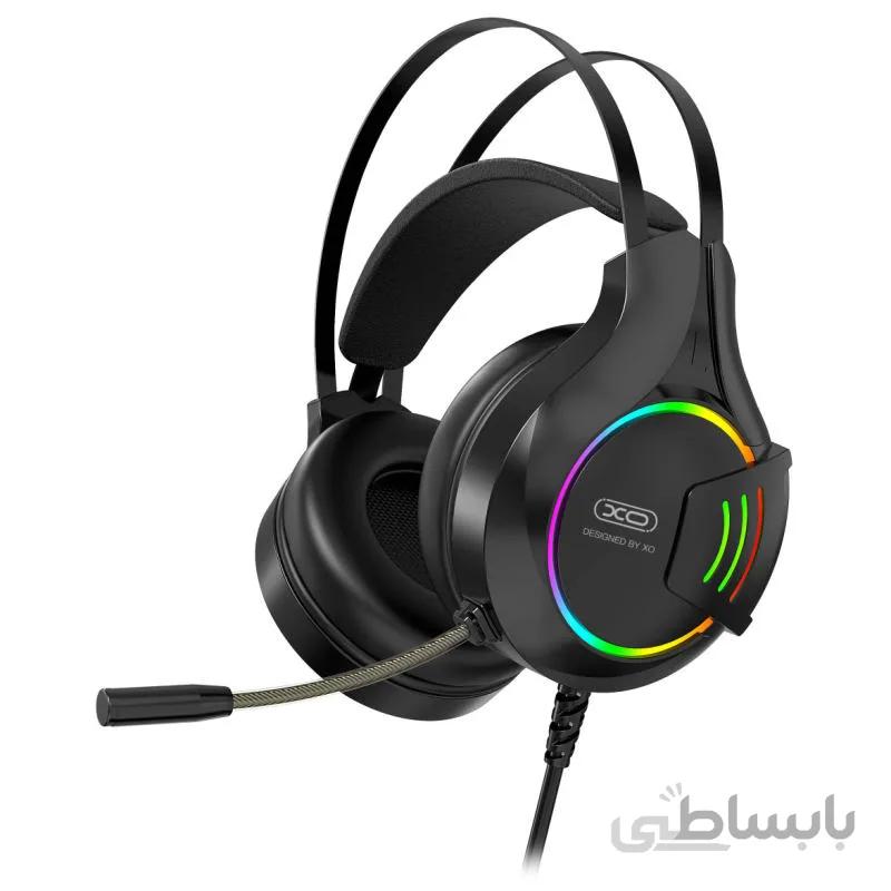 هدفون مخصوص بازی ایکس او مدل GE-04 با نور RGB