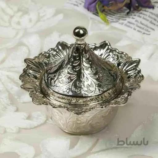 قندان خرم نقره ای زارا