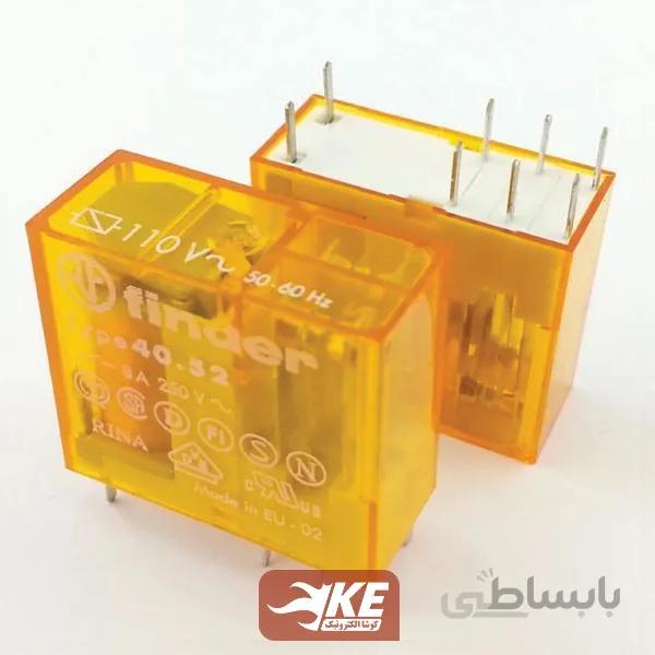 رله 110vAC دو کنتاکت 8 آمپر فیندر 405281100000
