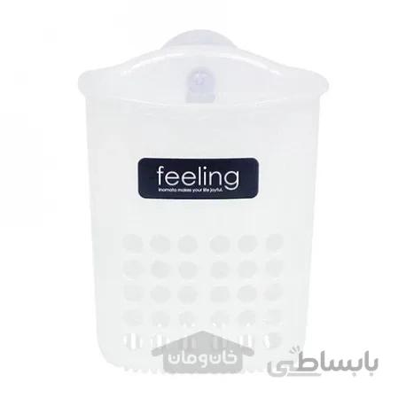 جای وسایل آشپزخانه پلاستیکی با چسبونک رنگ سفید (ساخت ژاپن)