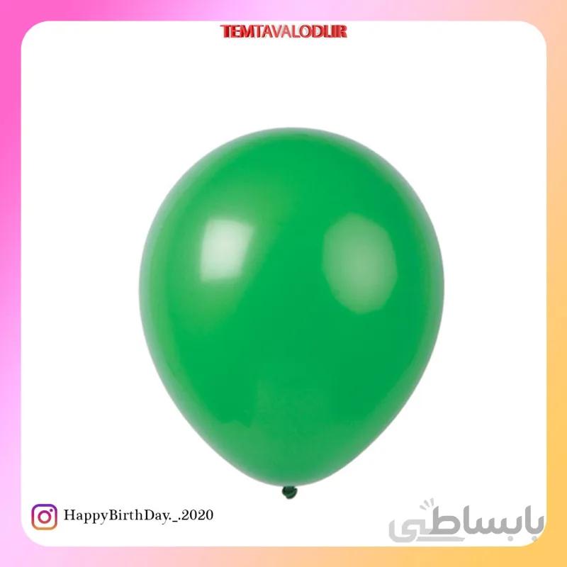 بادکنک ساده سبز پررنگ