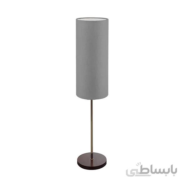 آباژور ایستاده چوبی چشمه نور مدل ML7031/BR-T شید طوسی