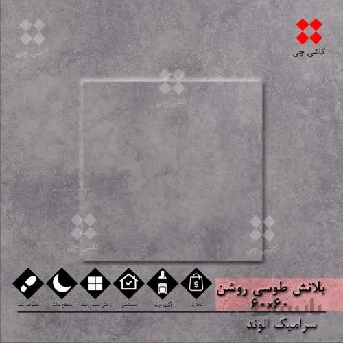 بلانش طوسی روشن 60×60 مات درجه 1