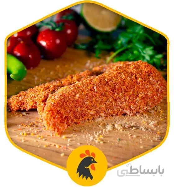 شنیتسل فیله مرغ آرد مکزیکی