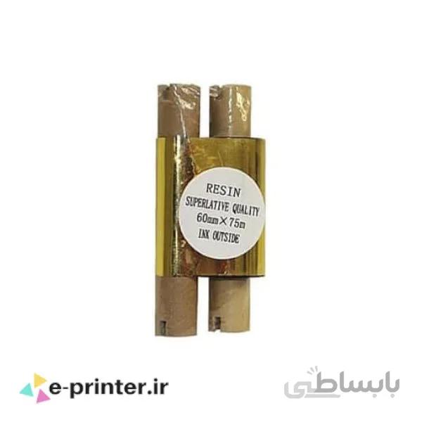 ریبون چاپ لیبل پرینتر Resin 60mm*75m