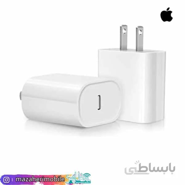 شارژر دیواری اپل مدل 18 وات اورجینالApple 18 Watt Adapter Charger
