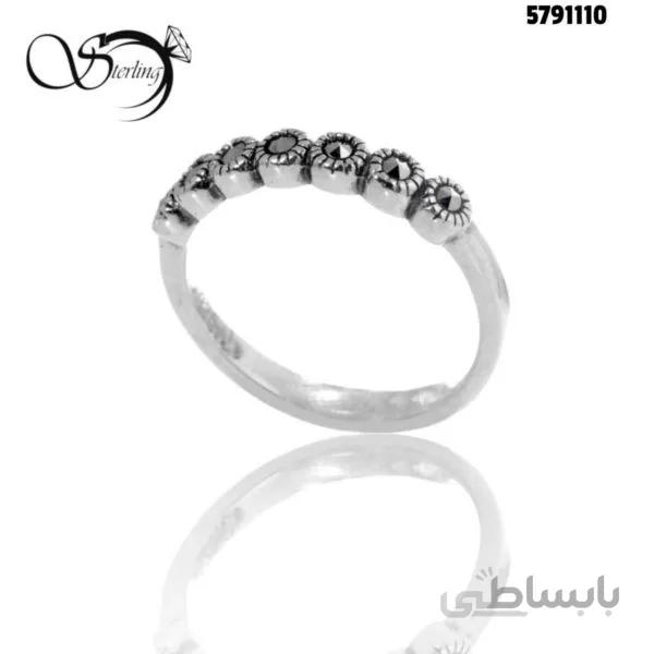 انگشتر نقره زنانه سیاه قلم کد:۱۹۴۷