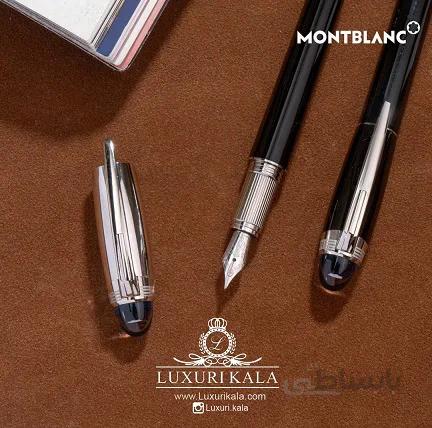 خودنویس لاکچری Mont Blanc ا Mont Blanc Ultra Black Fountain Pen