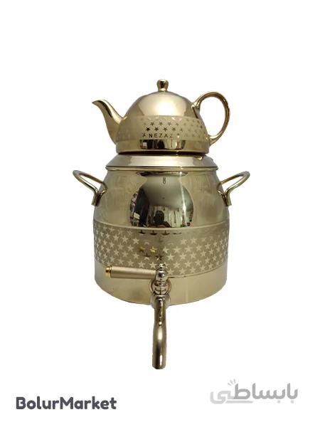 کتری وقوری نزاز۳۰۴۵ستاره ساده ۶لیتری طلایی