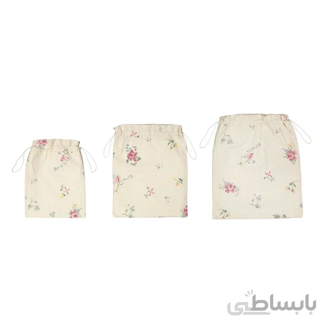 کیسه سبزی چاپی رزین تاژ طرح کوبلن 3عددی