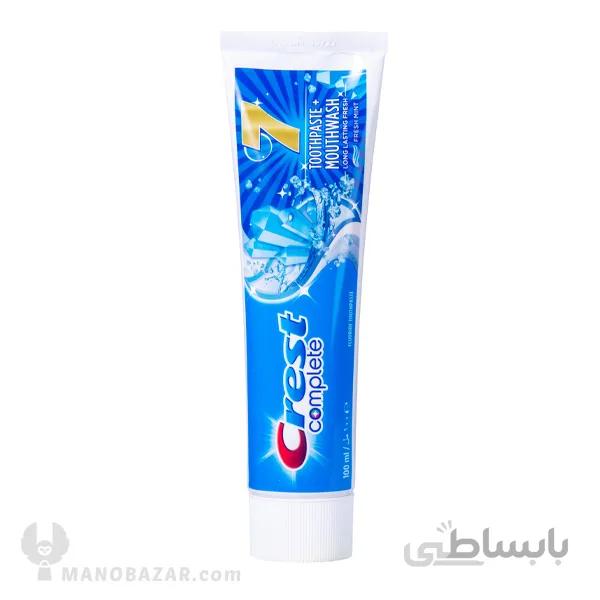 خمیر دندان نعنایی کرست مدل Complete 7 : حجم 100 میلی لیتر