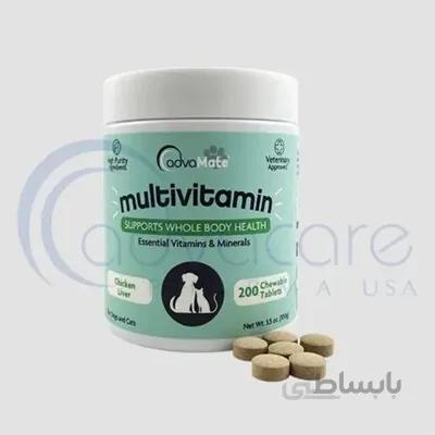 مولتی ويتامين Advamate مخصوص سگ و گربه - 200 عدد