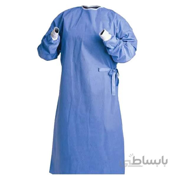 گان جراح استاندارد استریل تک ستاره با حوله دست احسان طب