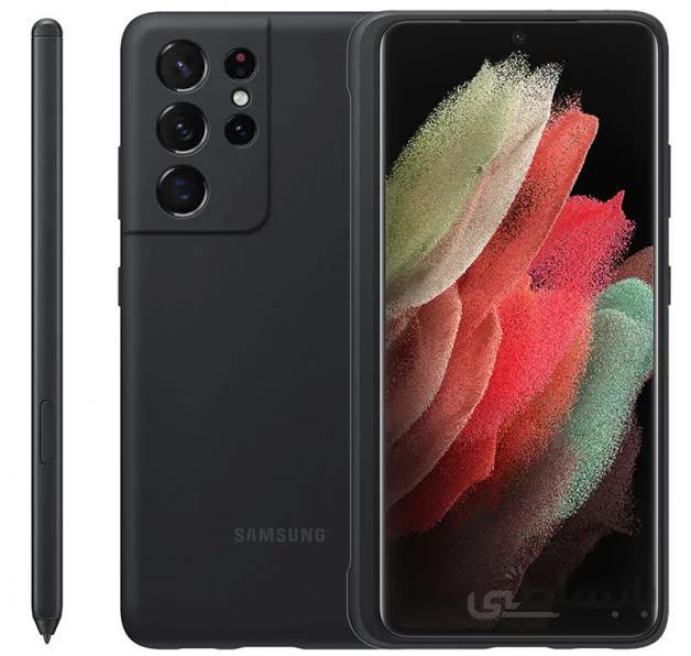 کاور سیلیکونی سامسونگ مناسب برای سامسونگ Galaxy S21 Ultra به همراه قلم