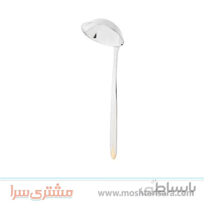 ملاقه سس ناب استیل مدل پالرمو دور طلا