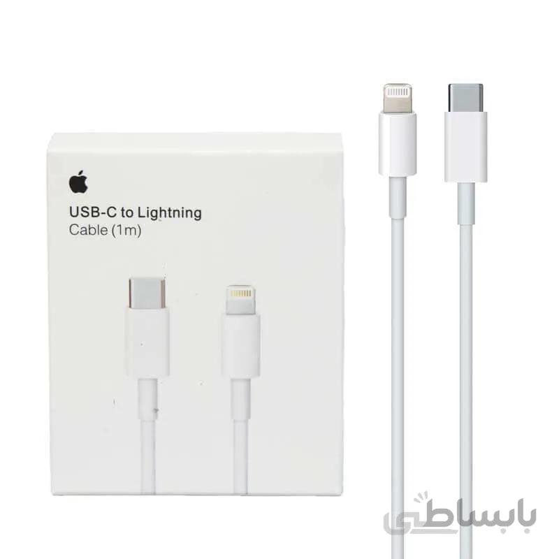 کابل تبدیل اورجینال اپل تایپ سی به لایتنینگ مناسب برای گوشی اپل IPHONE 11 و IPHONE12 به طول 1 متر