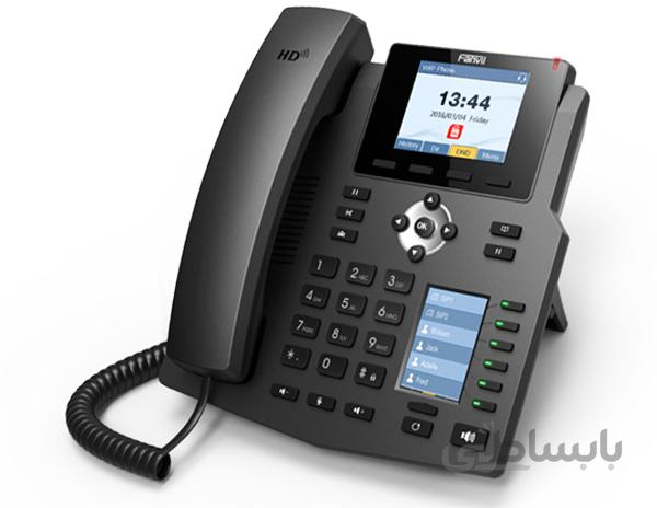 تلفن تحت شبکه باسیم فنویل مدل X4 ا Fanvil X4 4-Line Corded IP Phone