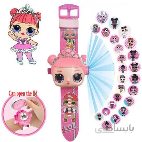 ساعت مچی پروژکتوری مدل عروسکی LOL