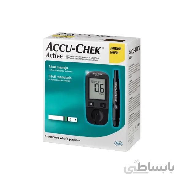 دستگاه تست قند خون اکیوچک مدل اکتیو ACCU-CHEK Active (همراه با نوار و لانست )