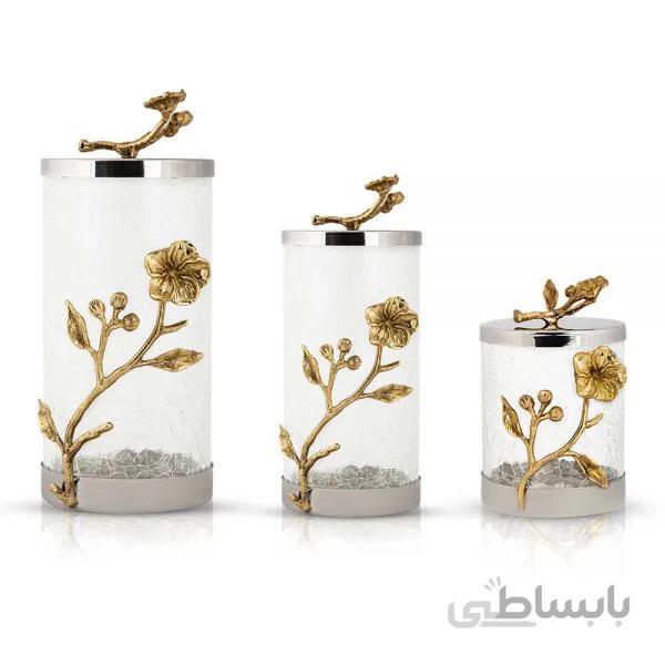 بانکه طرح گل ارکیده 3 سایز