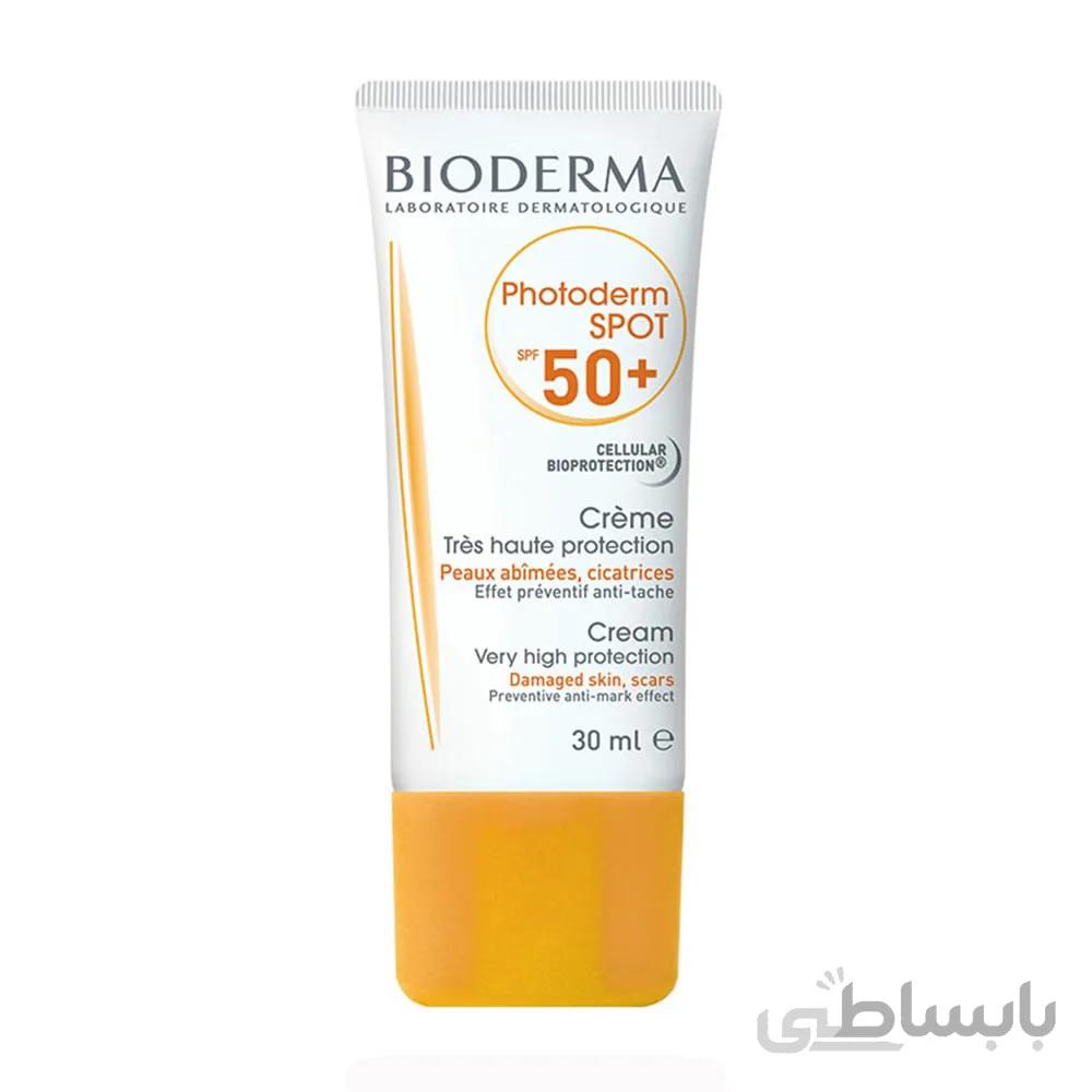 کرم ضد آفتاب و ضد لک بیودرما مدل Photoderm spot spf50 حجم 30میل