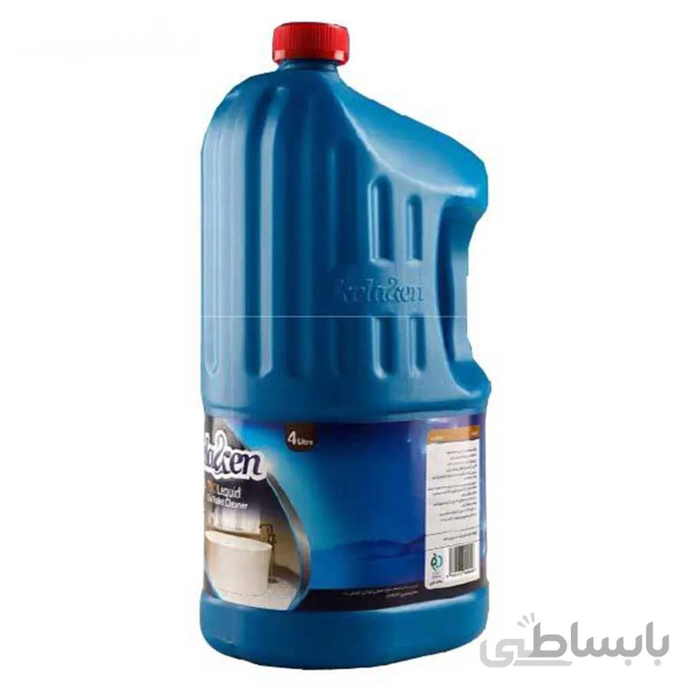 مایع جرم گیر سرویس بهداشتی KELAKEN حجم 4لیتری ا KELAKEN sanitary detergent 4liters