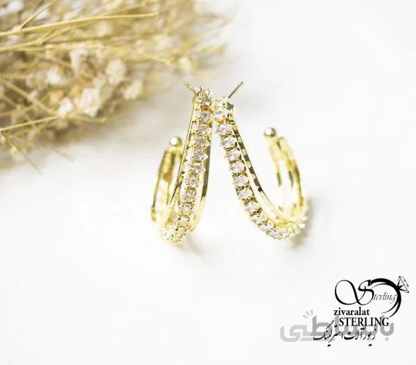 گوشواره طرح طلا کد: 5868