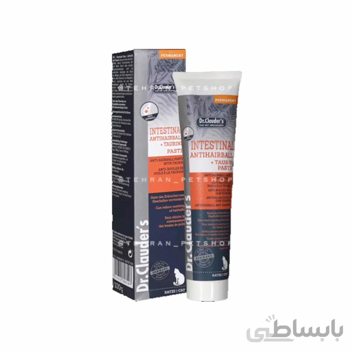 خمیر مالت گربه دکتر کلادرز مدل Anti Hairball +Taurin وزن 100گرم