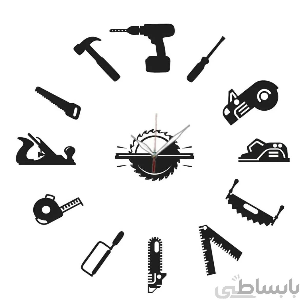 ساعت دیواری تم نجاری