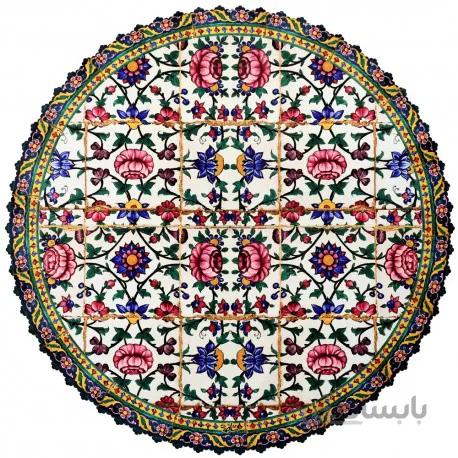رومیزی مخمل گرد لوتوس