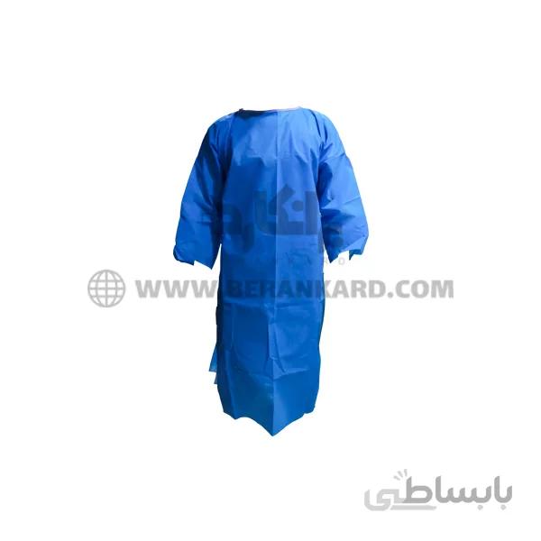 گان یکبار مصرف بیمار رنگ آبی