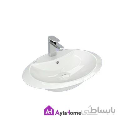 روشویی روکابینتی چینی کرد مدل ورونیکا 60 درجه یک