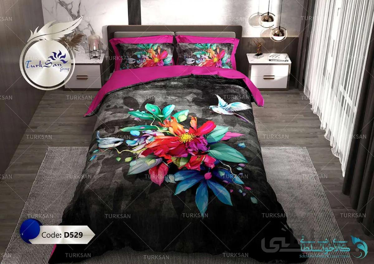 روتختی طرح گل و مرغ دو نفره برند ترکسان کد D529