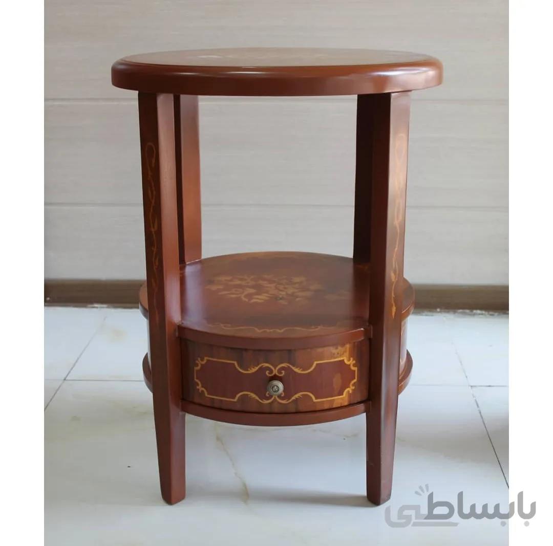میز تک کشو گرد