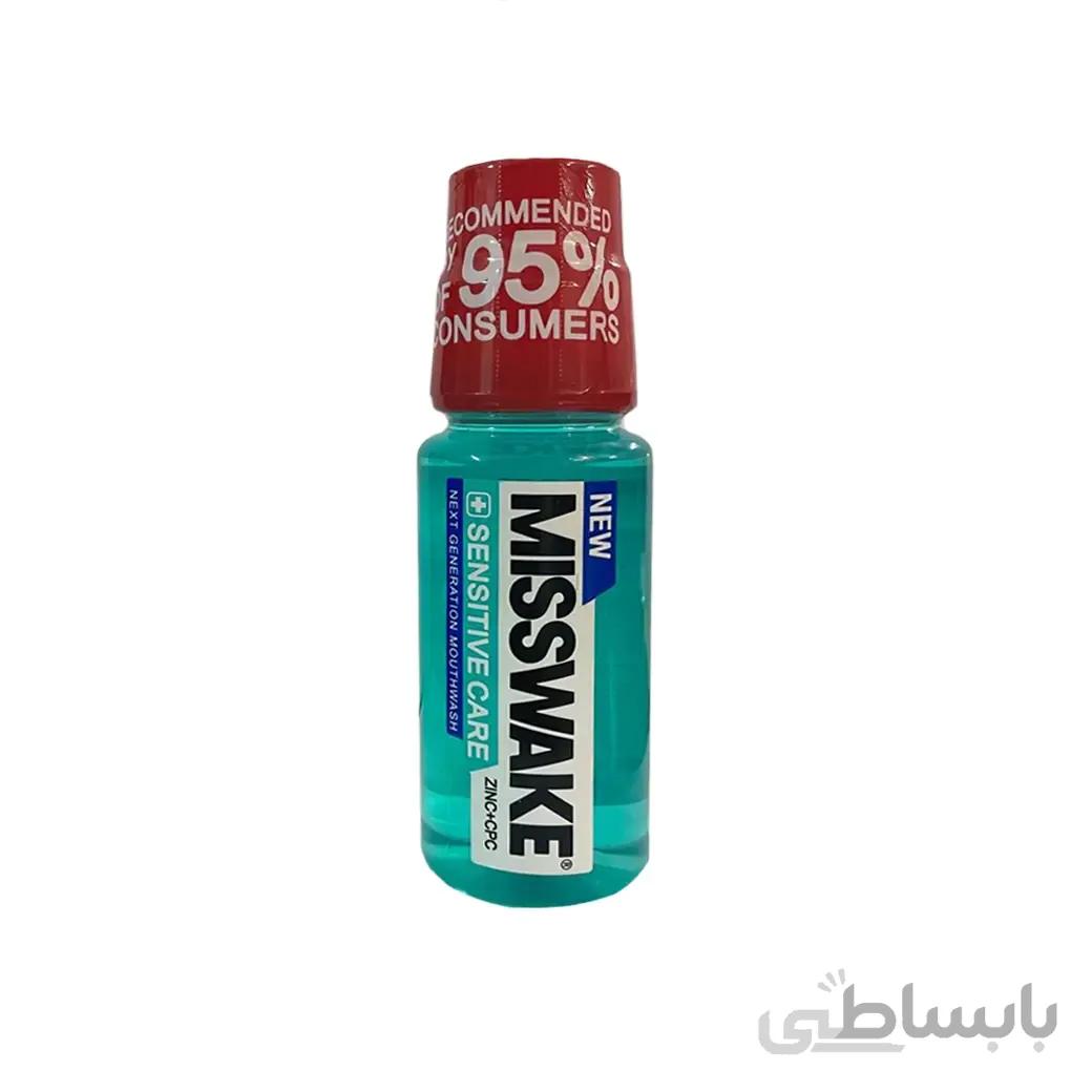 دهان شویه میسویک مدل SENSITIVE CARE مناسب دندان های حساس 200 میل ا Misswake Mouthwash Sensitive Care Clinical 200ml