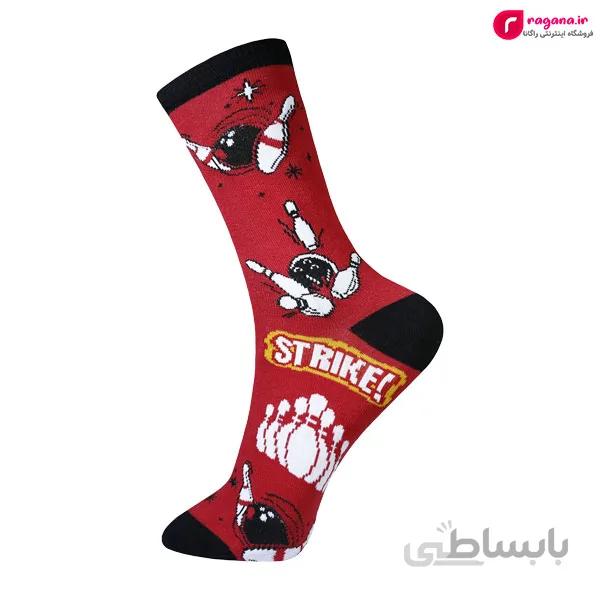 جوراب زنانه ساق بلند EKMEN طرح بولینگ کد R215288