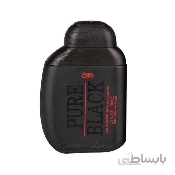 پیور بلک کریشن لامیس ادو تویلت مردانه حجم 100 میل عطر ا Pure Black Creation Lamis Eau de Toilette For Men
