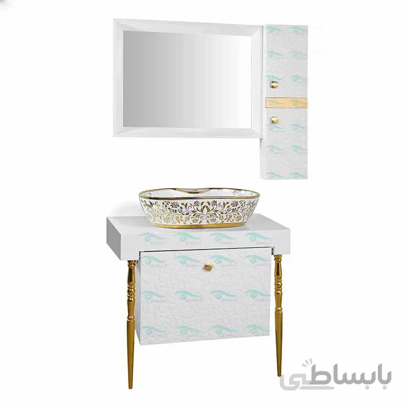 روشویی کابینتی آذین سفید