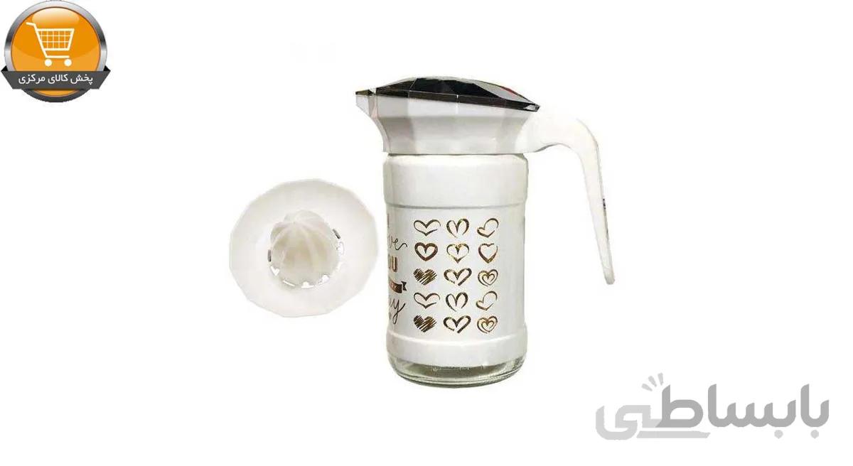 پارچ همراه با درب آبمیوه گیری کمیکس طرح Love 1500سی سی مدل 8034 کد 101100