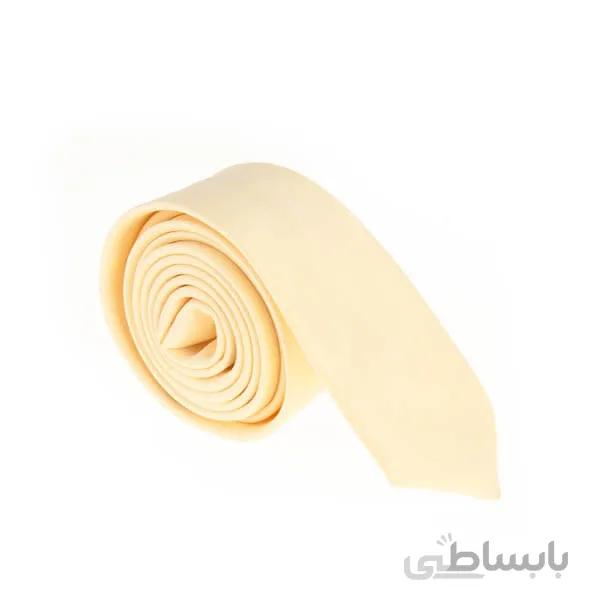 کراوات ساده مردانه زرد کد T1068
