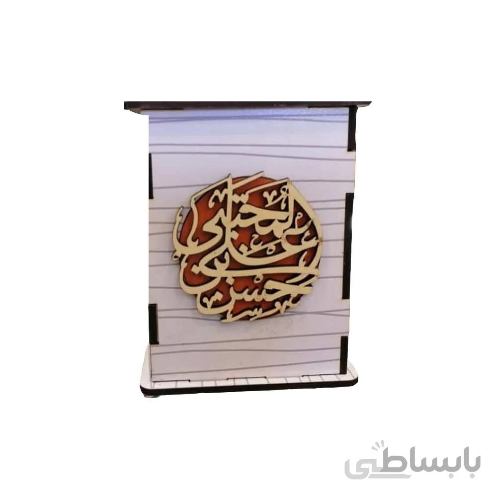 جاقلمی رومیزی چوبی طرح حسن بن علی مجتبی