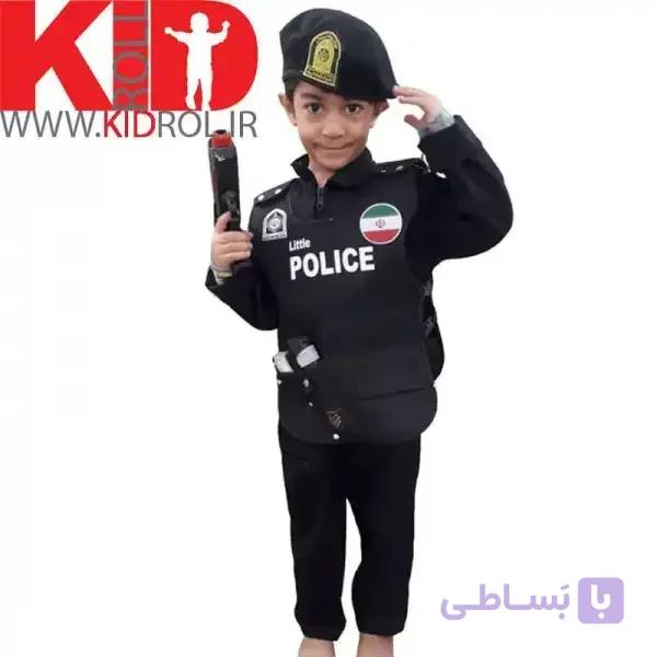 جلیقه پلیس با کلاه کج و لوازم