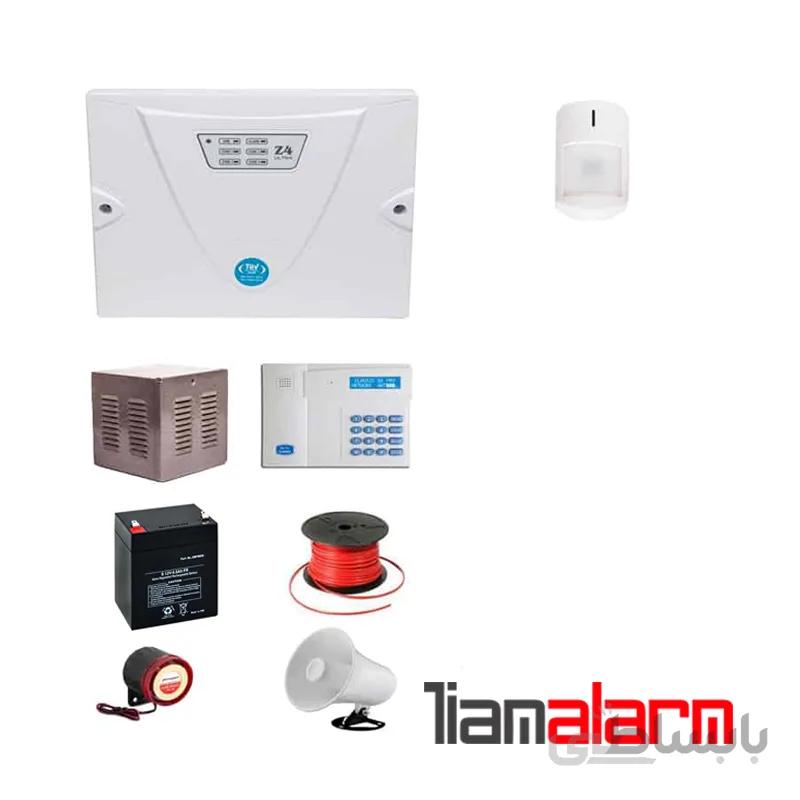 پکیج دزدگیر اماکن با سیم مدل کلاسیک سیم کارتی و تلفنی CGA1