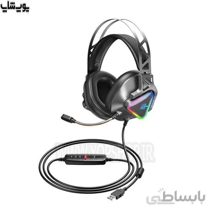 هدست گیمینگ سیمی RGB ریمکس مدل Remax RM-810 USB