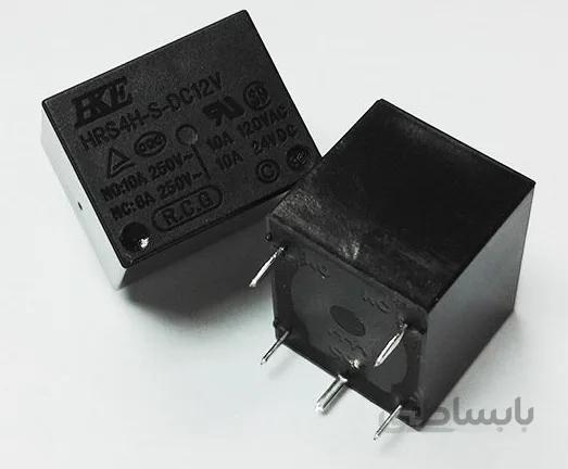 رله HKE پایه میلون 12 ولت 5 پایه 10 آمپر مدل HKE HRS4H-S DC12V